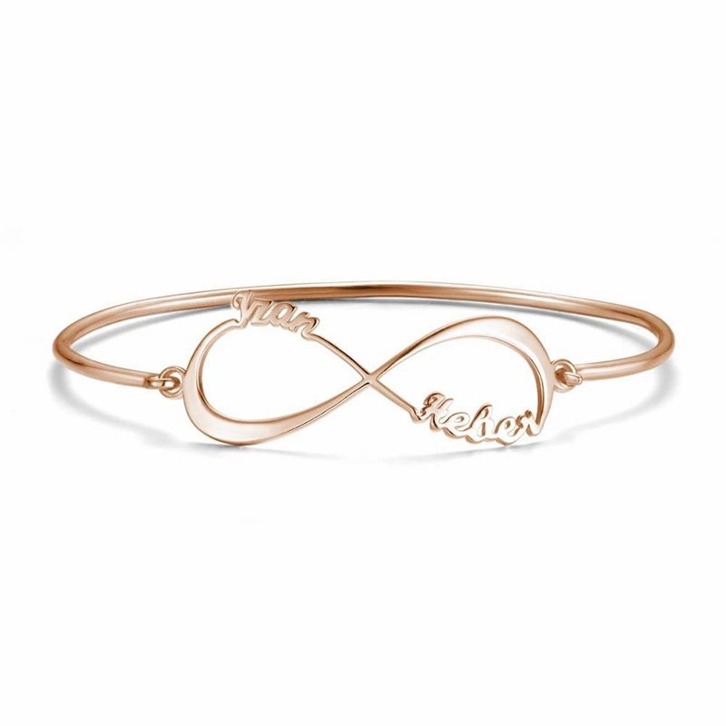 Infinity Name Cuff Bangle