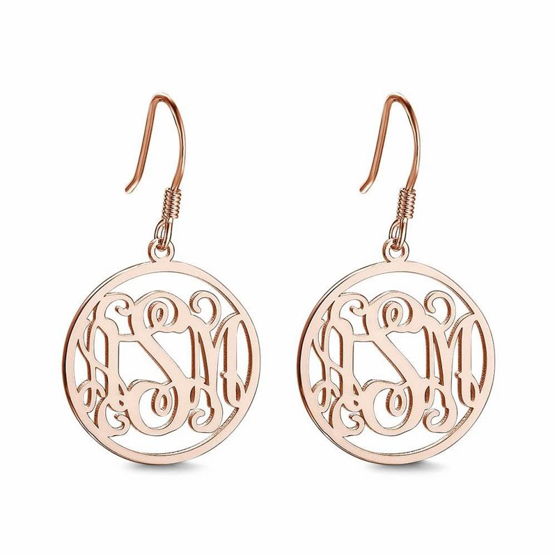 Personalized Monogram Earrings Personalized Monogram Earrings