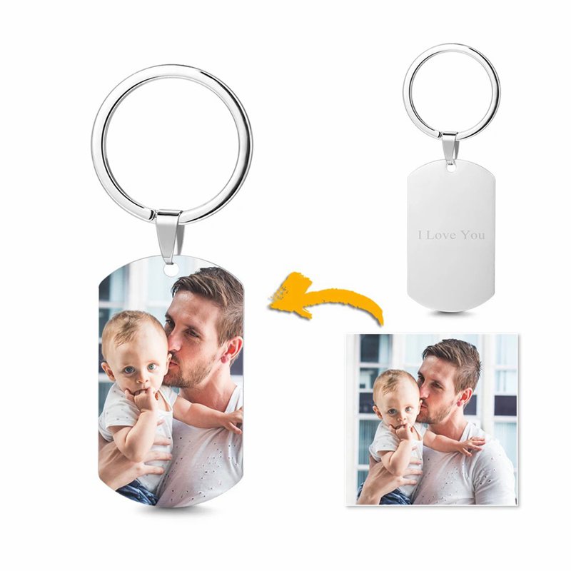 Photo Tag Key Chain