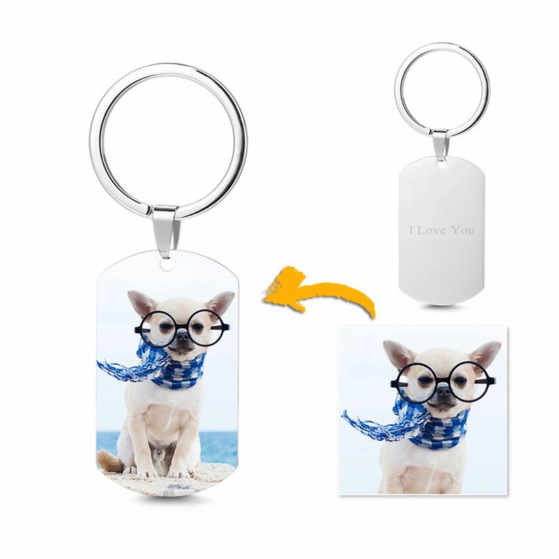 Photo Tag Key Chain