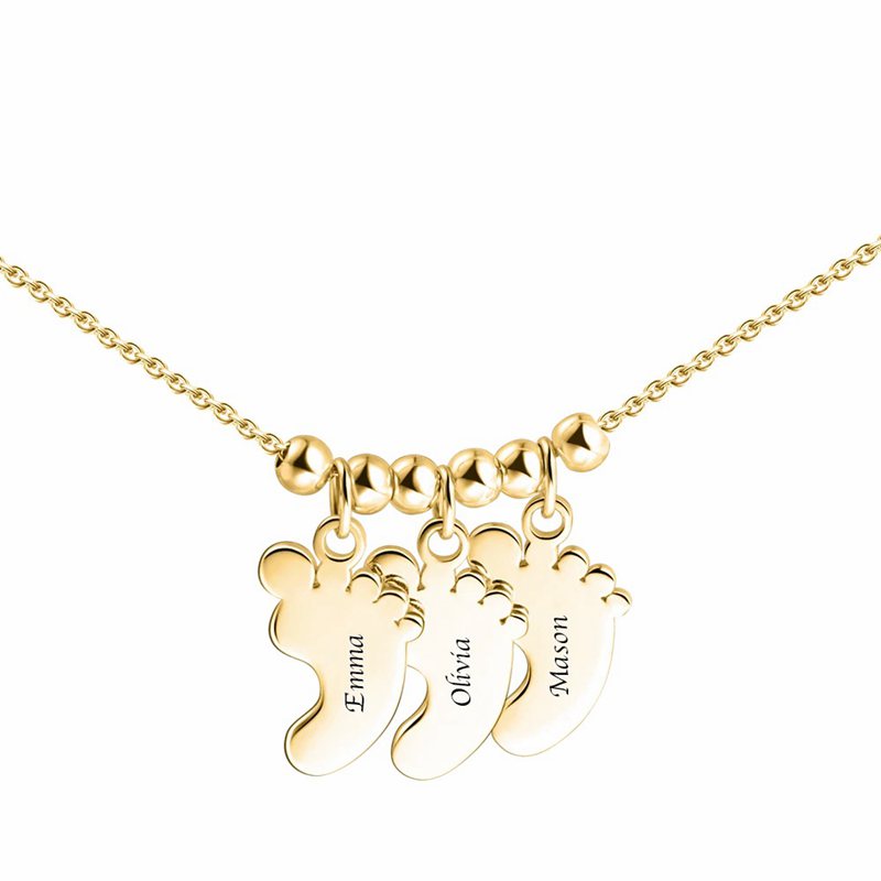 Baby Foot Mom Necklace