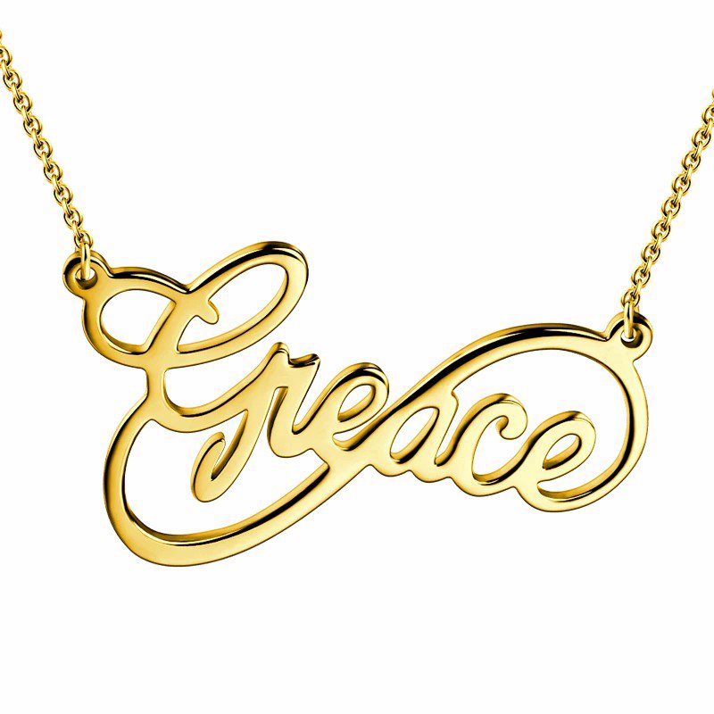 Custom Infinity Name Necklace