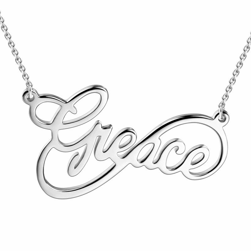 Custom Infinity Name Necklace