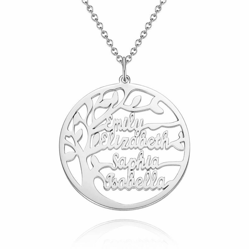 Family Tree Name Necklaces