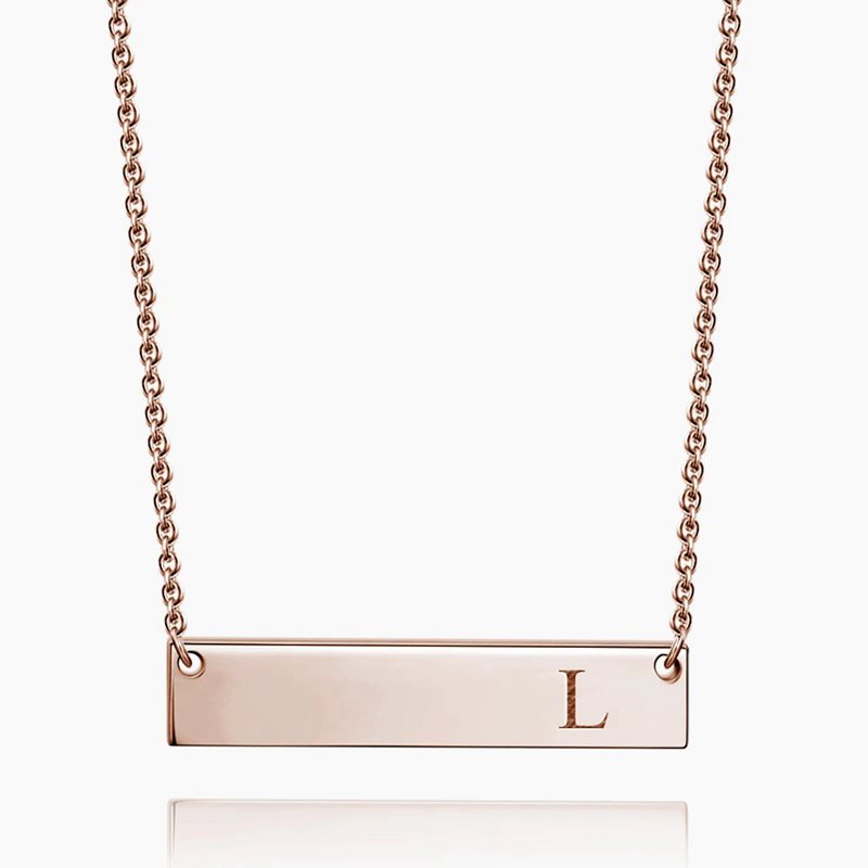 Initial Bar Necklace