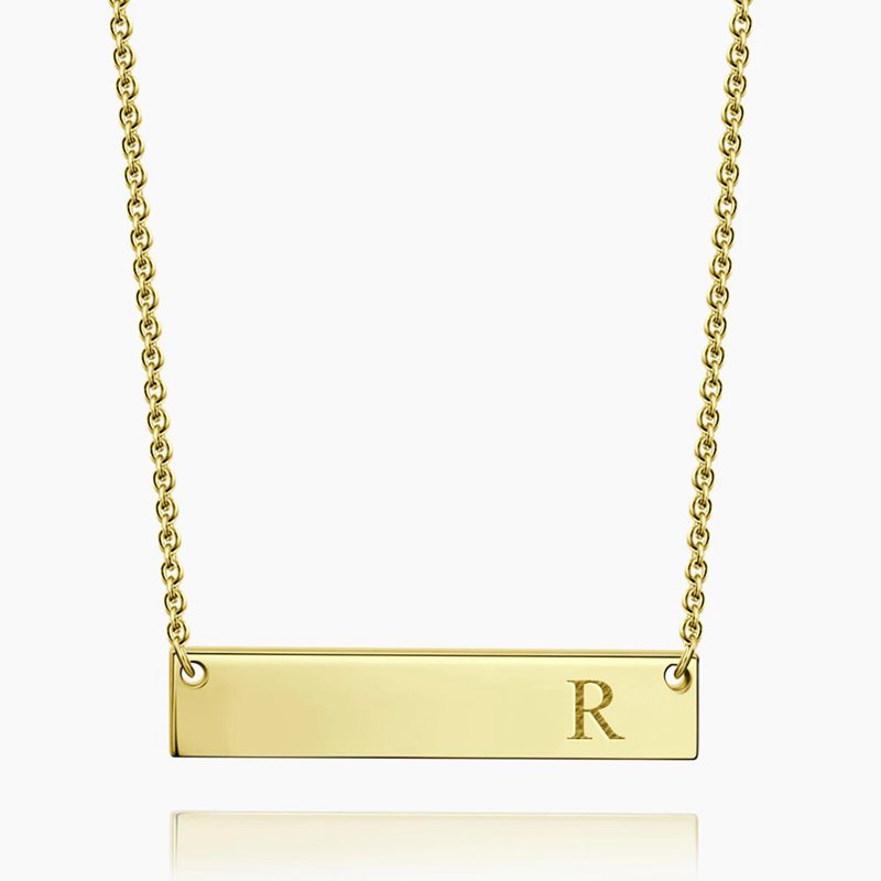 Initial Bar Necklace