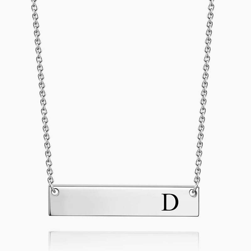 Initial Bar Necklace