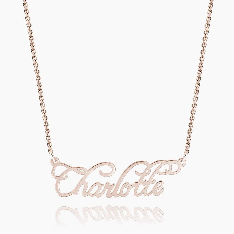 Personalized Cursive Name Necklace Personalized Cursive Name Necklace