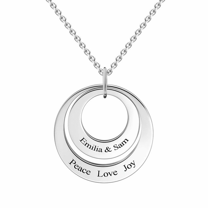 Personalized Russian Ring Necklace