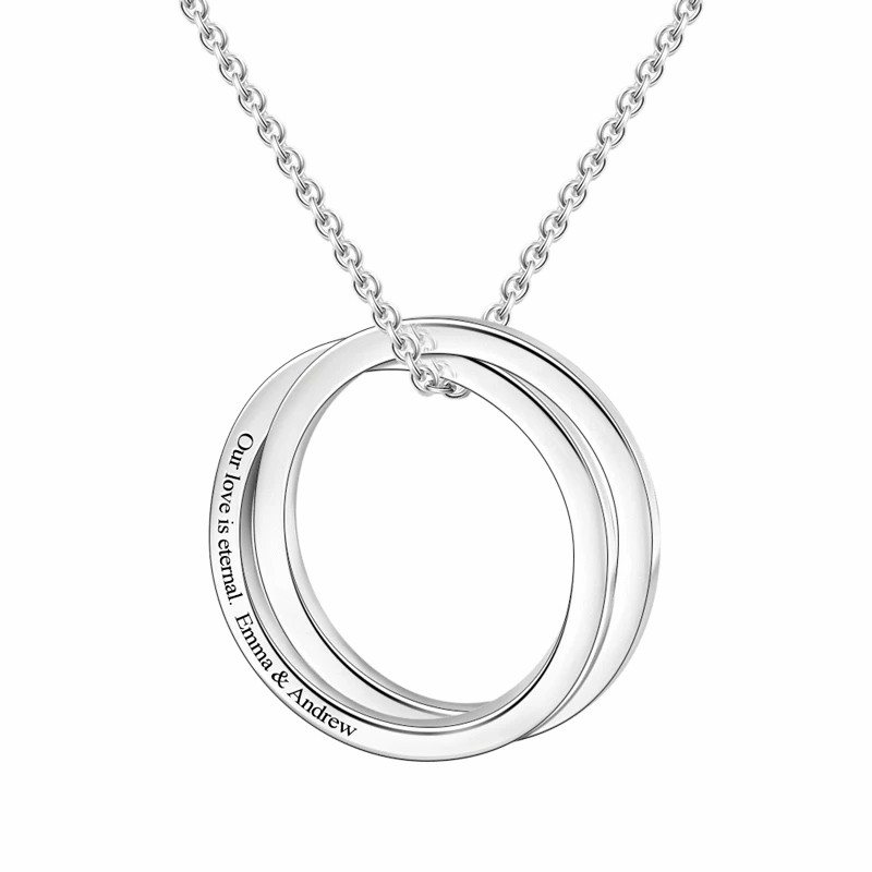 Personalized Russian Ring Necklace