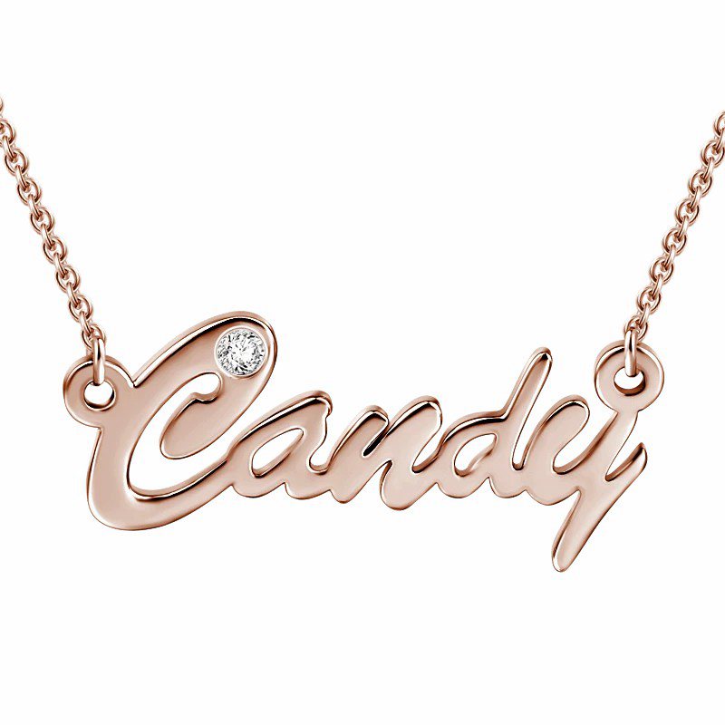 Stone Name Necklace
