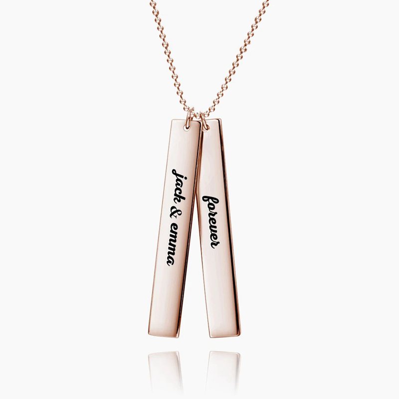 Vertical Two Bar Necklace