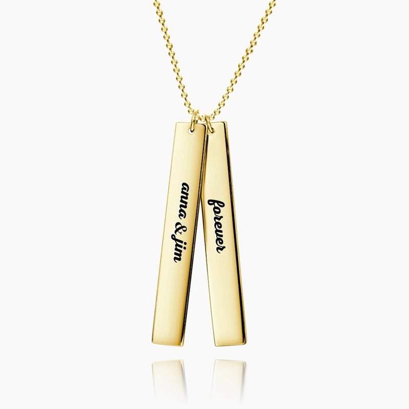 Vertical Two Bar Necklace