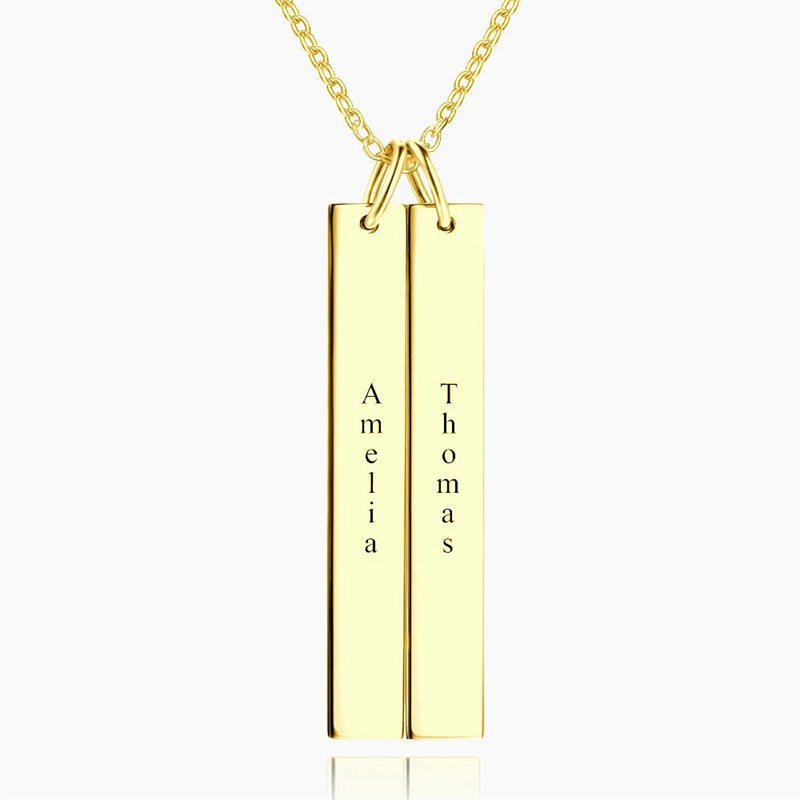Vertical Two Bar Necklaces
