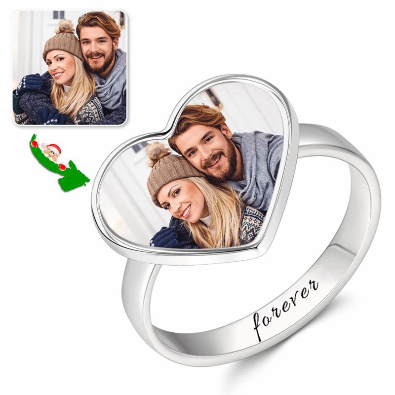 Women’s Heart Photo Ring