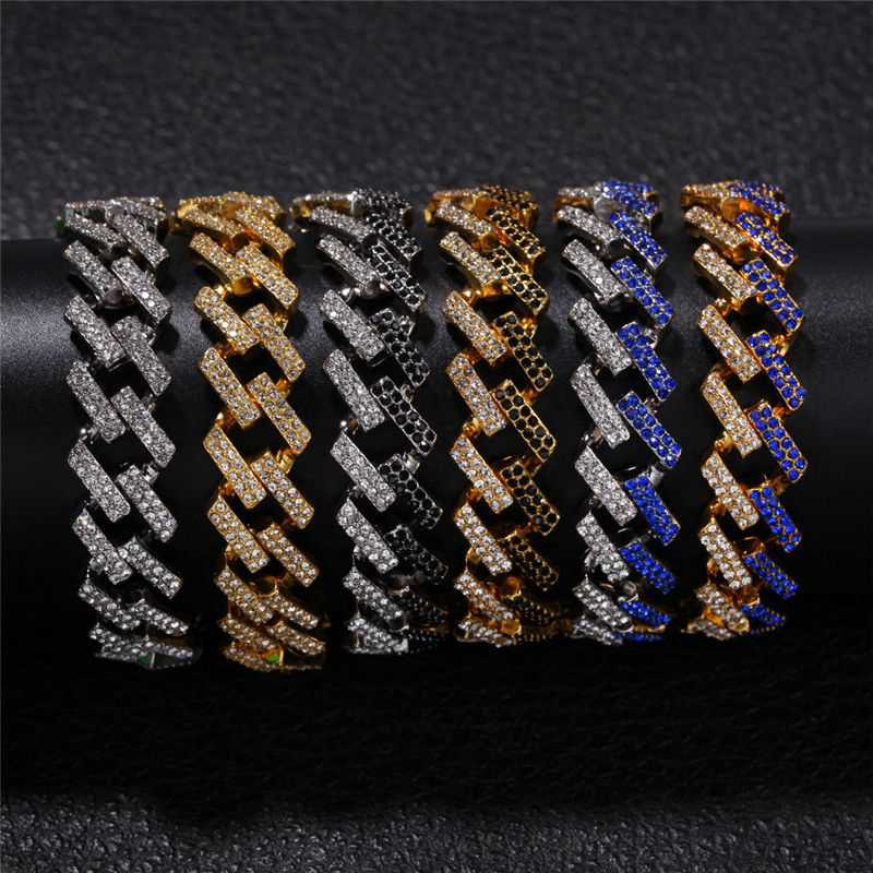 Zircon Rhinestone Paved Rhinestone Men's Bracelets