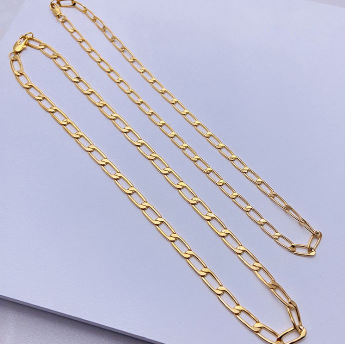 popular figaro chain thick and chain gold