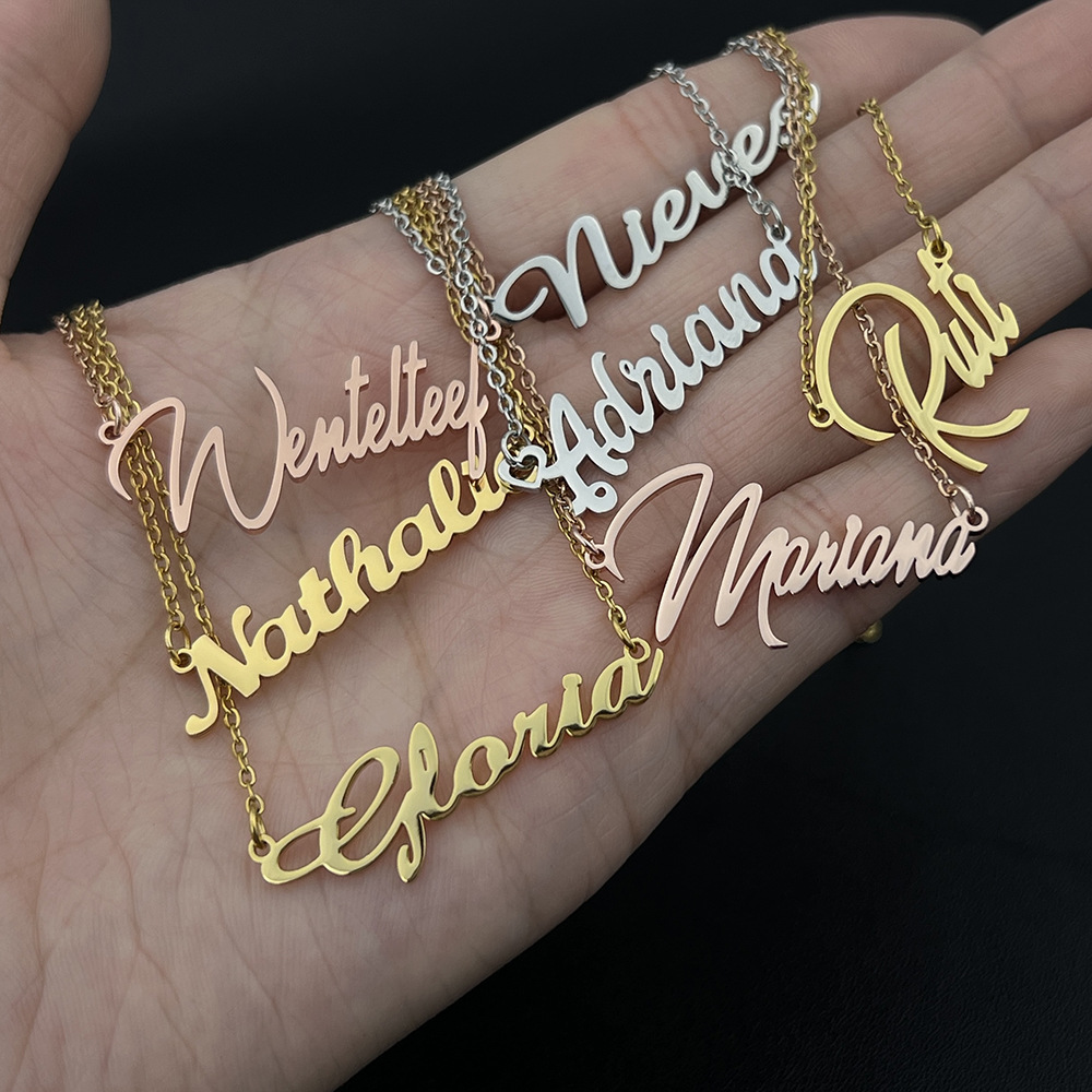 name necklace name necklace